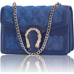 Crossbody Bag and Satchel Purse for Women Fashion Snake Print Chain Purse